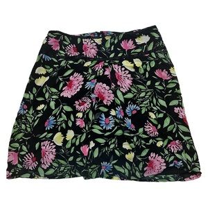 Liz Claiborne Multicolor Floral Knee Length Skirt Size 10